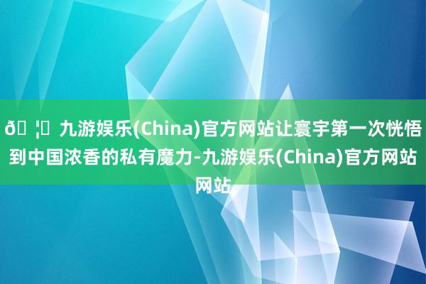 🦄九游娱乐(China)官方网站让寰宇第一次恍悟到中国浓香的私有魔力-九游娱乐(China)官方网站