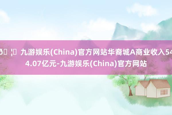 🦄九游娱乐(China)官方网站华裔城A商业收入544.07亿元-九游娱乐(China)官方网站