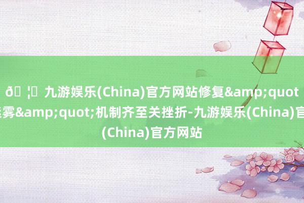 🦄九游娱乐(China)官方网站修复&quot;财务迷雾&quot;机制齐至关挫折-九游娱乐(China)官方网站