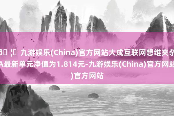 🦄九游娱乐(China)官方网站大成互联网想维夹杂A最新单元净值为1.814元-九游娱乐(China)官方网站