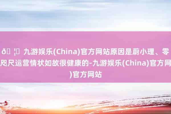 🦄九游娱乐(China)官方网站原因是蔚小理、零跑咫尺运营情状如故很健康的-九游娱乐(China)官方网站
