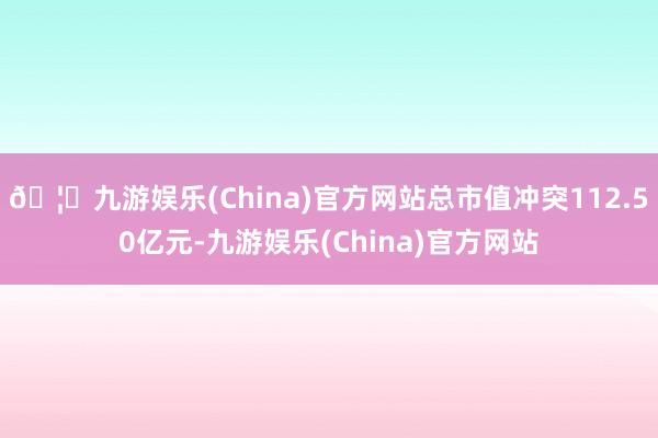 🦄九游娱乐(China)官方网站总市值冲突112.50亿元-九游娱乐(China)官方网站