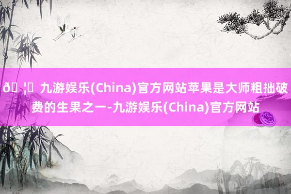 🦄九游娱乐(China)官方网站苹果是大师粗拙破费的生果之一-九游娱乐(China)官方网站