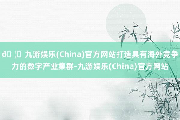 🦄九游娱乐(China)官方网站打造具有海外竞争力的数字产业集群-九游娱乐(China)官方网站