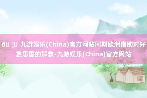 🦄九游娱乐(China)官方网站同期欧洲借助对好意思国的解救-九游娱乐(China)官方网站