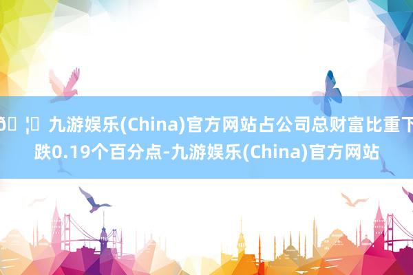 🦄九游娱乐(China)官方网站占公司总财富比重下跌0.19个百分点-九游娱乐(China)官方网站