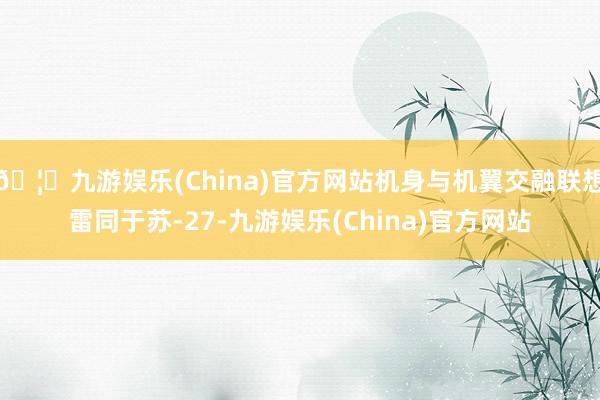 🦄九游娱乐(China)官方网站机身与机翼交融联想雷同于苏-27-九游娱乐(China)官方网站