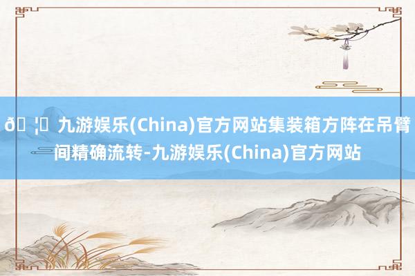 🦄九游娱乐(China)官方网站集装箱方阵在吊臂间精确流转-九游娱乐(China)官方网站