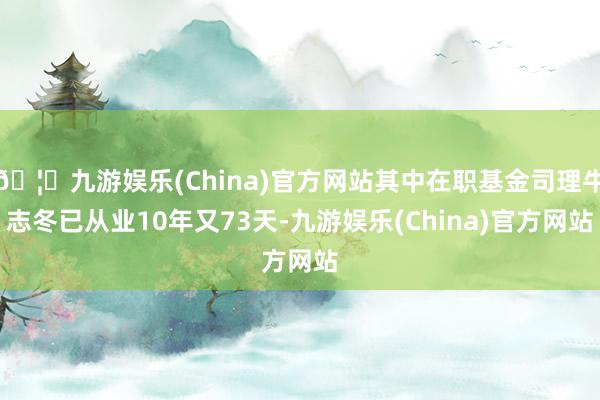 🦄九游娱乐(China)官方网站其中在职基金司理牛志冬已从业10年又73天-九游娱乐(China)官方网站