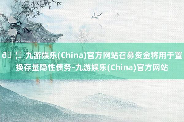 🦄九游娱乐(China)官方网站召募资金将用于置换存量隐性债务-九游娱乐(China)官方网站