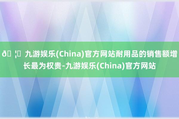🦄九游娱乐(China)官方网站耐用品的销售额增长最为权贵-九游娱乐(China)官方网站