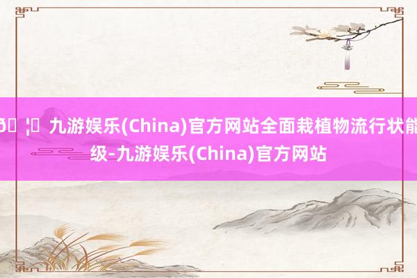 🦄九游娱乐(China)官方网站全面栽植物流行状能级-九游娱乐(China)官方网站