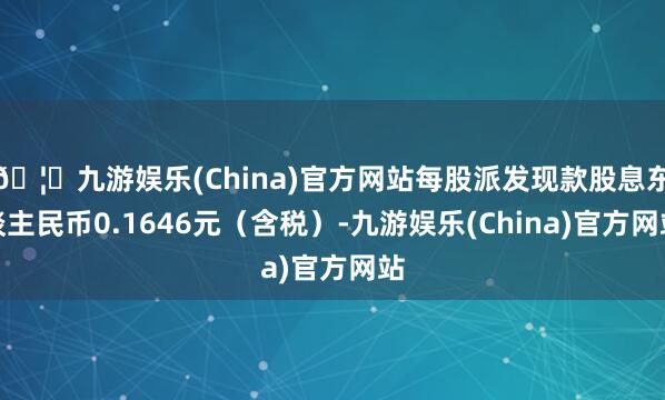 🦄九游娱乐(China)官方网站每股派发现款股息东谈主民币0.1646元（含税）-九游娱乐(China)官方网站