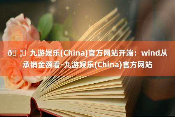 🦄九游娱乐(China)官方网站开端：wind　　从承销金额看-九游娱乐(China)官方网站